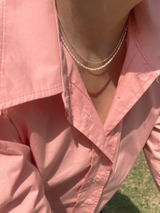 [92.5silver] mix pearl necklace