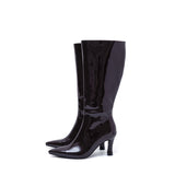 Basic Stiletto Boots Heel(Brwon)