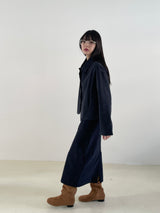Remember corduroy long skirt 