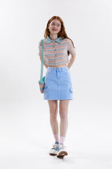 カーゴポケットカラースカート/CARGO POCKET COLOR SKIRT