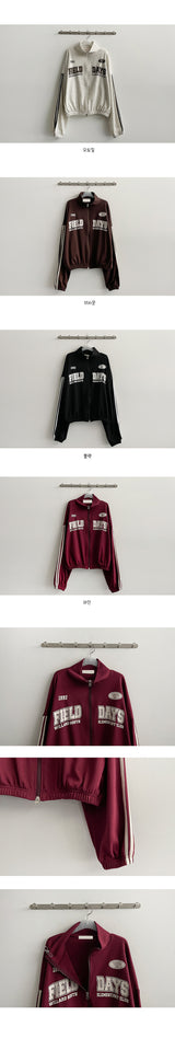 Dale Line Two Way Crop Zip-Up