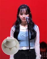 3 Ribbons Pearl Choker Necklace - Gold Color (Kep1er Mashiro Necklace)