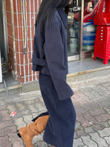 Remember corduroy long skirt 
