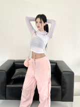 897. マルチリボンワイドパンツ / [High quality] 897. Multy ribbon wide pt (3color)