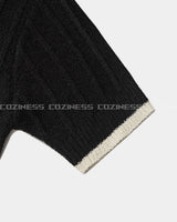オーンショートスリーブブックルニットウェア / OWN Fnatic Short-Sleeved Bookle Knitwear (2 colors)