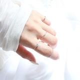 デイリーレイヤードリング 6セット / Daily layered ring 6 set (2 color)