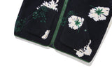 ワイルドフラワーフリースジャケット / WILD FLOWER FLEECE JACKET_NAVY