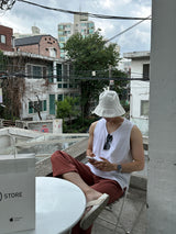 リーンアンドセミワイドリネンベンダブルパンツ / Lean and Semi-Wide Linen Bendable Pants (6 colors)