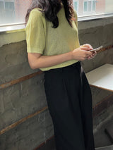 サマーバックルニット
