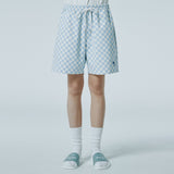 ドルフィンチェックボードショートパンツ / Dolphin checkerboard short pants