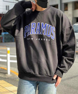 パラマス カレッジロゴ クルーネック スウェットシャツ / ZOMBIE PARAMUS KOREA COLLEGE LOGO CREW NECK SWEAT SHIRTS No.01  ZZ-1401 （送料込）ONEDAY KMC