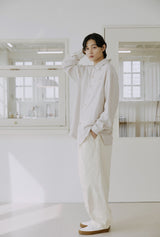 サイドバルーンパンツ / unisex side balloon pants cream