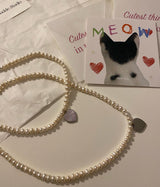 ラブパールネックレス/LOVE PEARL NECKLACE