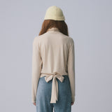 RIBBON TAIL LONG SLEEVE, BUTTER