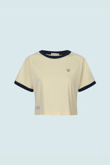 コントラストレグランクロップTシャツ