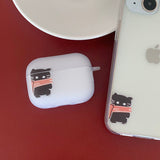Black - Muffler Somecat AirPods Case_matt