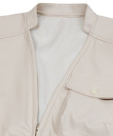87-STAN024 [Vegan Leather] マルチポケットレザーベスト