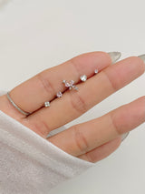 [5 set] pink butterfly piercing set