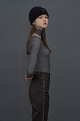 [20W]ROSE KNIT BEANIE / BLACK (4614350405750)