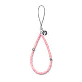 ミニシェルフォンストラップキーリング / MINI PINK SHELL PHONE STRAP KEY RING
