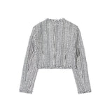 Attitude tweed short jacket