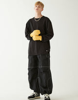ドリームイズノーウェアオーバーサイズTシャツ/DREAM IS NOWHERE LS OVERSIZED T-SHIRT BLACK