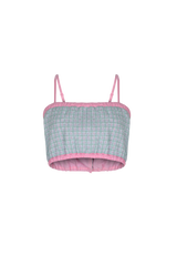 ピンクツイード＆クロシェビスチェ