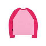 Sanrio HELLO KITTY レターリングラグランロングスリーブTシャツ