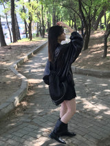 lustrous windbreaker jacket