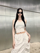 ライジングシャーリングスリットロングスカート / 931. Rising shirring slit long sk (2color)