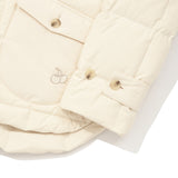CHERRY BASIC QUILTING HOOD JACKET [CREAM]