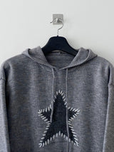 Wishful stitch knit hood