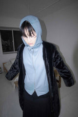 BALACLAVA knit zip up_blue