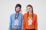 ウィティーバニーフラットニット／WITTY BUNNY FLAT KNIT [GREEN ORANGE]