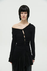 SLIT LAYERED DRESS (6688671989878)