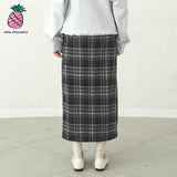 CHECK LONG SKIRT (6609494016118)