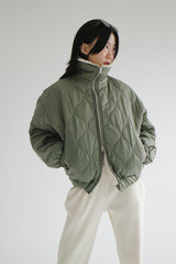 ヴィンテージキルティングジャンパー/vintage quilted jumper