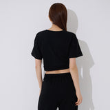 スクエア バックル ショート スリーブ Tシャツ / TOP(9367) Square Buckle Short Sleeve T