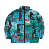 ロマンティックロゴパッディングジャンパー/BSR2223FWJK009 ROMANTIC LOGO PADDING JUMPER GREEN BLUE