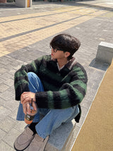 3 TAP Mohair Border Rugby Knit (2color)