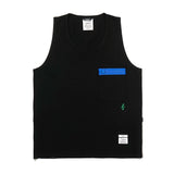23 ジッパーオーバーサイズノースリーブ / 23 ZIPPER OVERSIZED SLEEVELESS WHITE MELANGE / BLACK