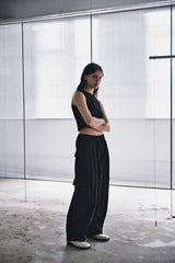 H-T CARGO BALLOON SWEAT PANTS (Black) / カーゴバルーンスウェットパンツ