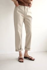 トゥギャザージーンズ / TOGETHER JEANS / BEIGE STRAIGHT PANTS