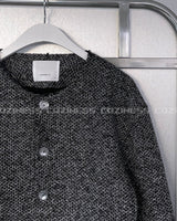 FL ネルツイードラウンドジャケット / FL Nel Tweed Round Jacket (2 colors)