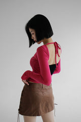 オープニングバックTシャツ / Opening back T-shirt (3color)