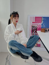 サイド グラス デニムパンツ / no.1778 side gras denim pants