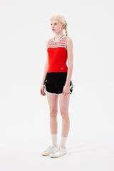 スモールチェリーストライプニットベスト / SMALL CHERRY STRIPE KNIT VEST [RED]