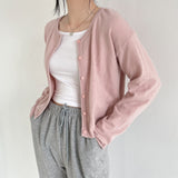 Round Neck Cardigan
