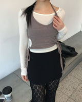 Lace skirt pants