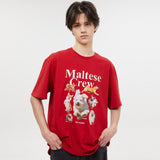 マルチーズクルー半袖Tシャツ/Maltese crew half sleeve tshirts